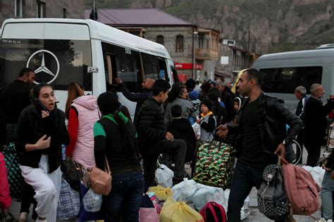 Almost all of Nagorno-Karabakh’s people have left, Armenia’s government says